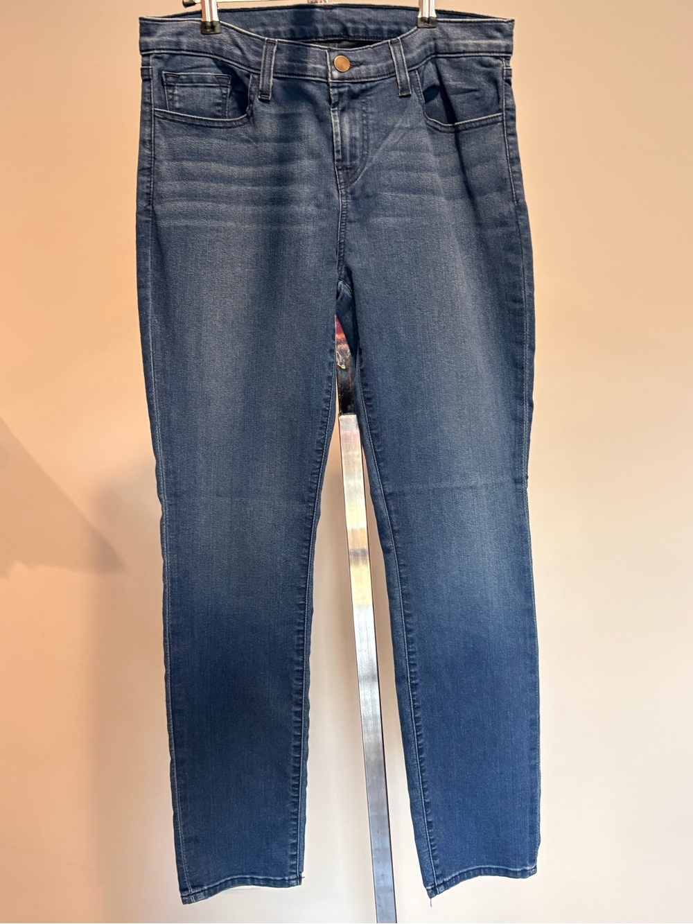 Dark Blue Stretch Slim Jeans - Classic Fit